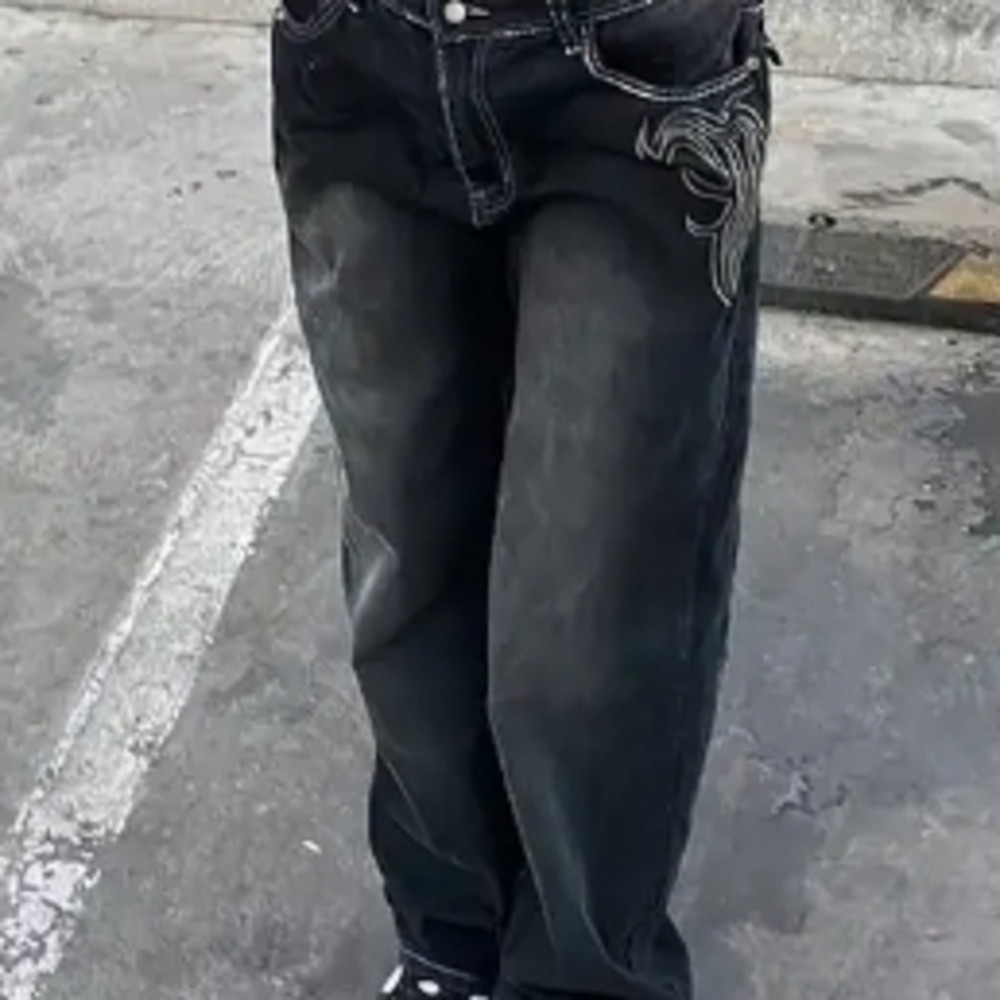 Black Flare Wide Leg Jeans